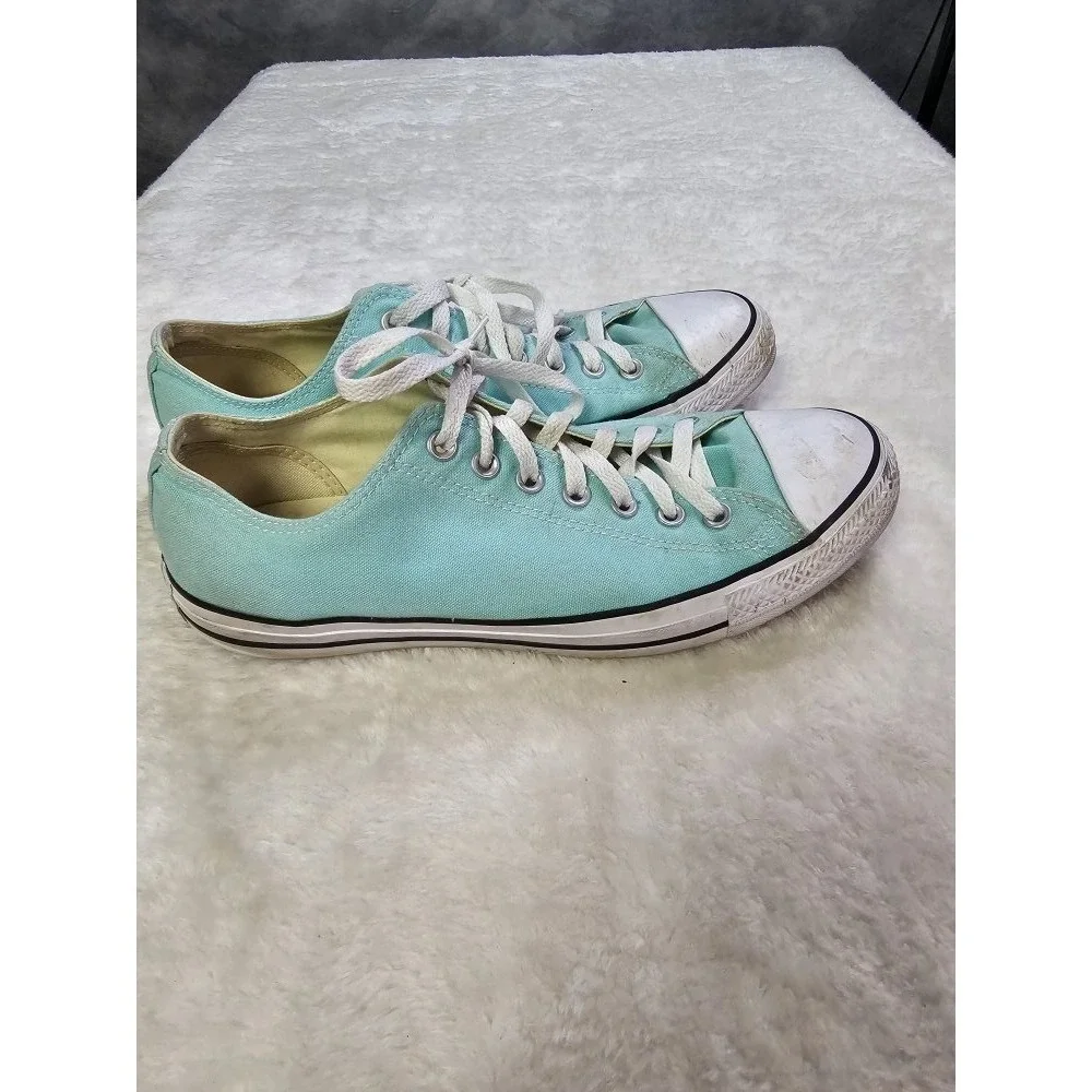 Converse All Star Mens Size 10 Mint Green Canvas‎ Sneakers - Picture 2 of 12